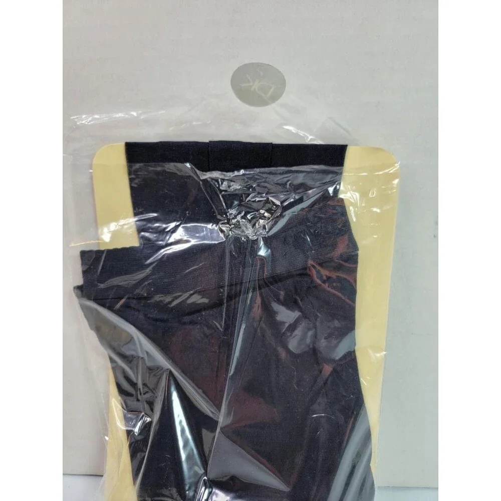 Donna Karan New York Sheer Satin Hosiery Midnight Navy Small Petite Control Top